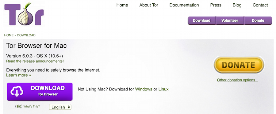 Free tor browser download for mac
